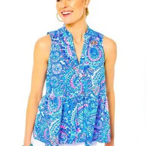 Lilly Pulitzer | Novella Ruffle Hem Top